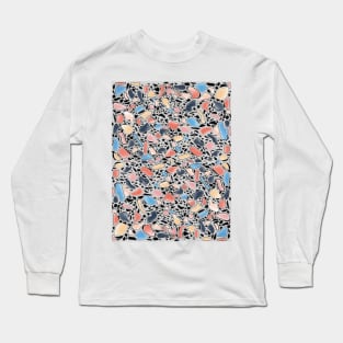 Colourful Terrazzo Pattern Long Sleeve T-Shirt